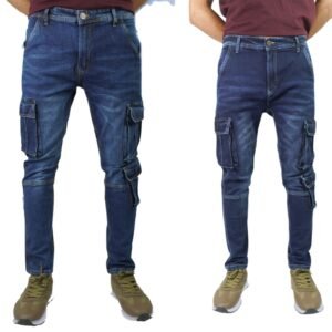 2 cargo pants Deep Blue & Mid Blue