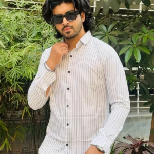 Premium Old money shirt (Mature Bamboo Stripe)