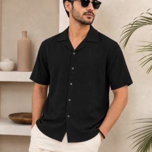Cuban premium Shirt Black